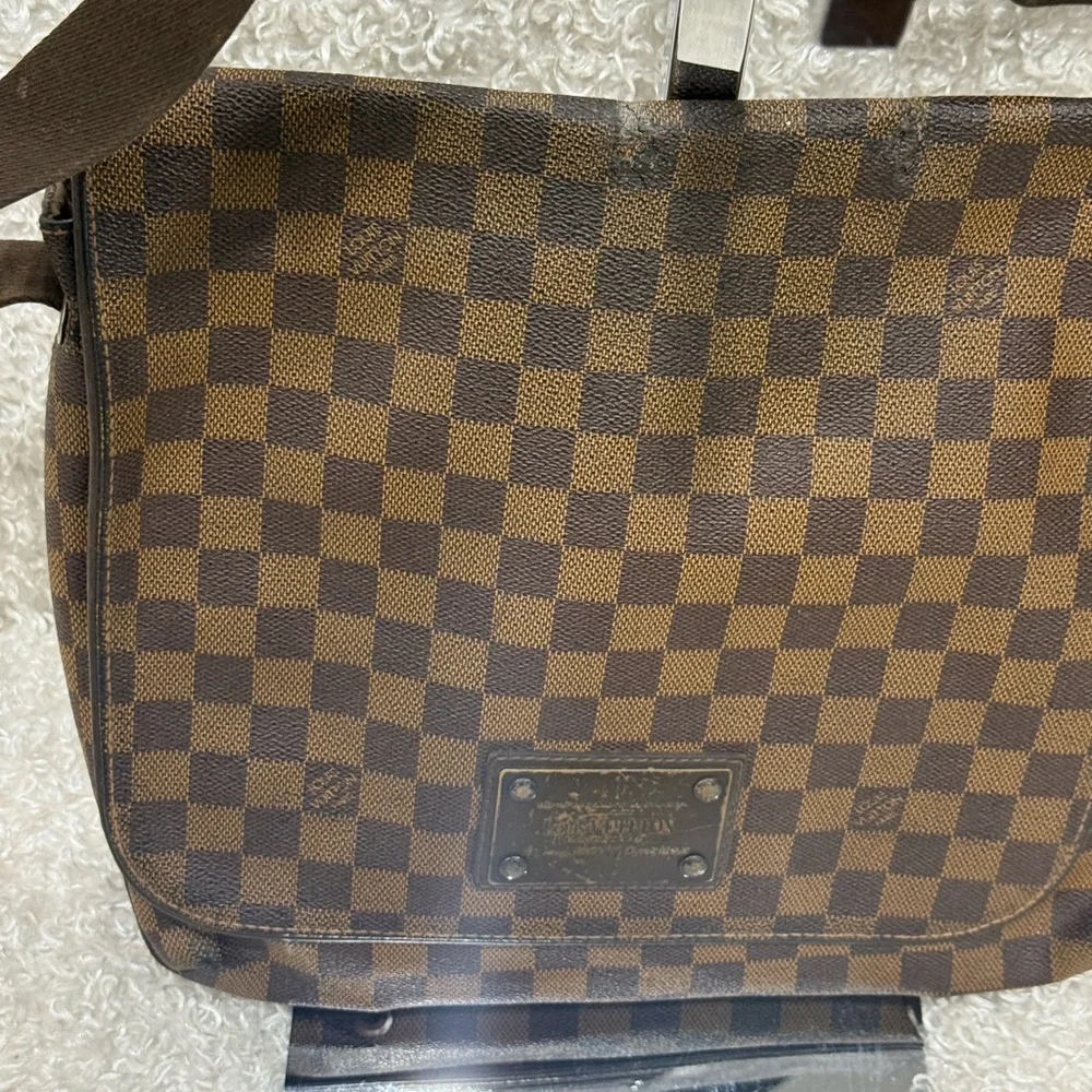 Louis Vuitton Coated Canvas Brooklyn GM Crossbody Bag